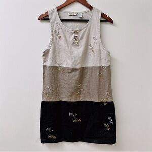 Jenna Lane Cotton Colorblock Dress